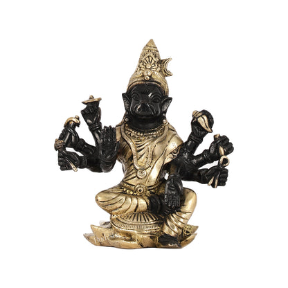 Brass Varahi amman statue 6" black - Budhshiv.com