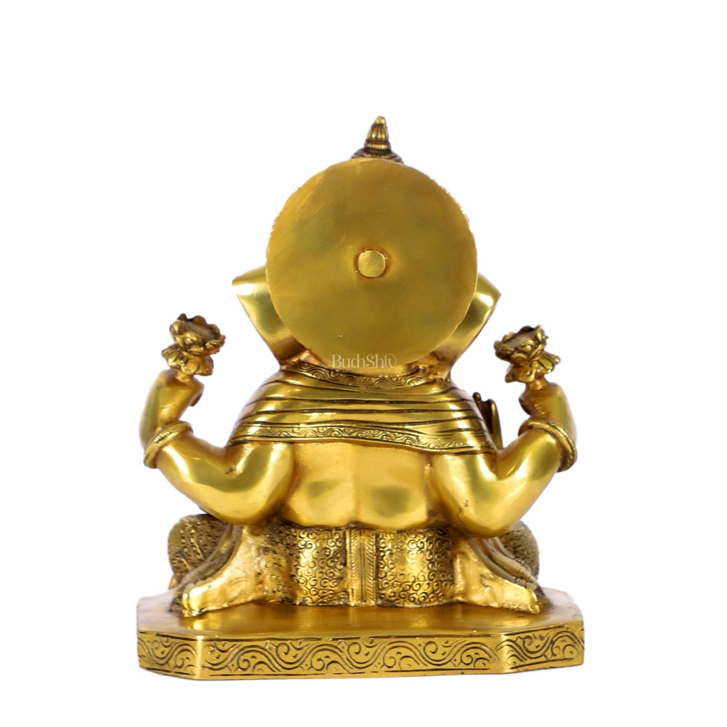 Dagdusheth Ganpati Brass Statue - Budhshiv.com