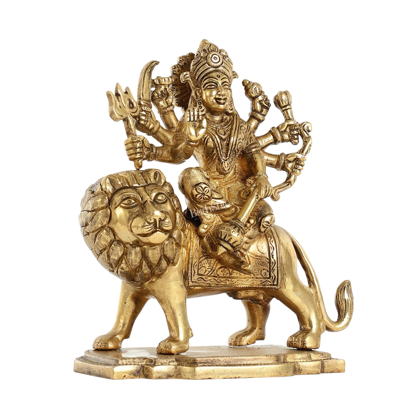 Durga Superfine Brass idol 7.5 " - Budhshiv.com