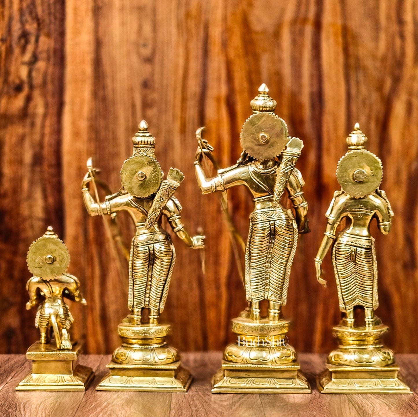 Exquisite 18-Inch Brass Ramdarbar Statues - Budhshiv.com