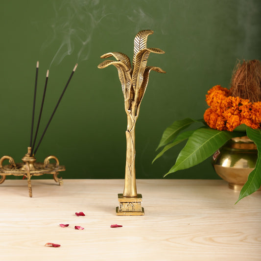 Exquisite Brass Superfine Banana Tree 11 inch - Budhshiv.com