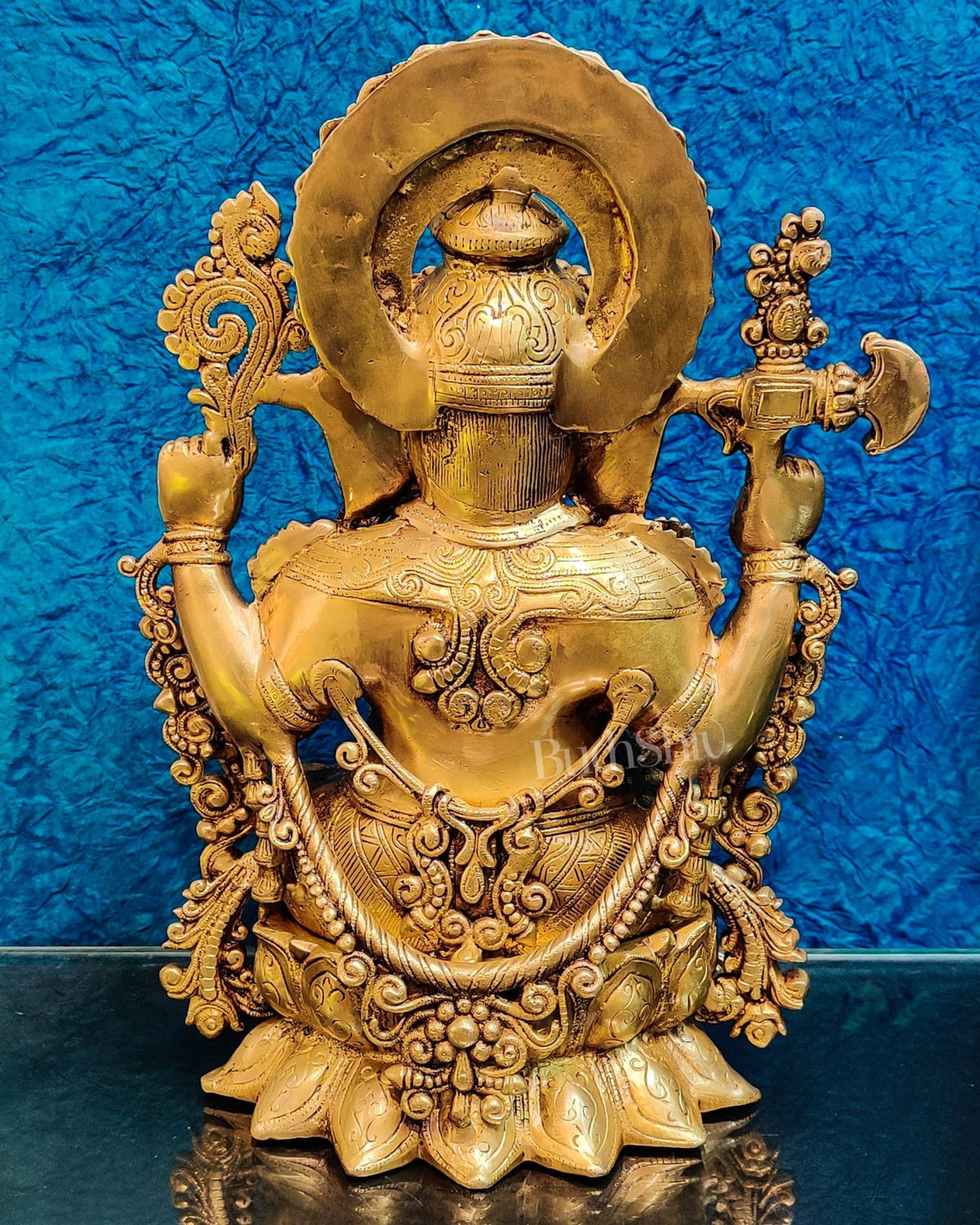 Ganesha Brass Idol with 16 inches - Budhshiv.com