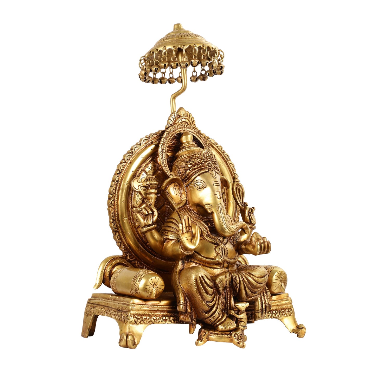 Ganesha Brass statue 18 inches - Budhshiv.com