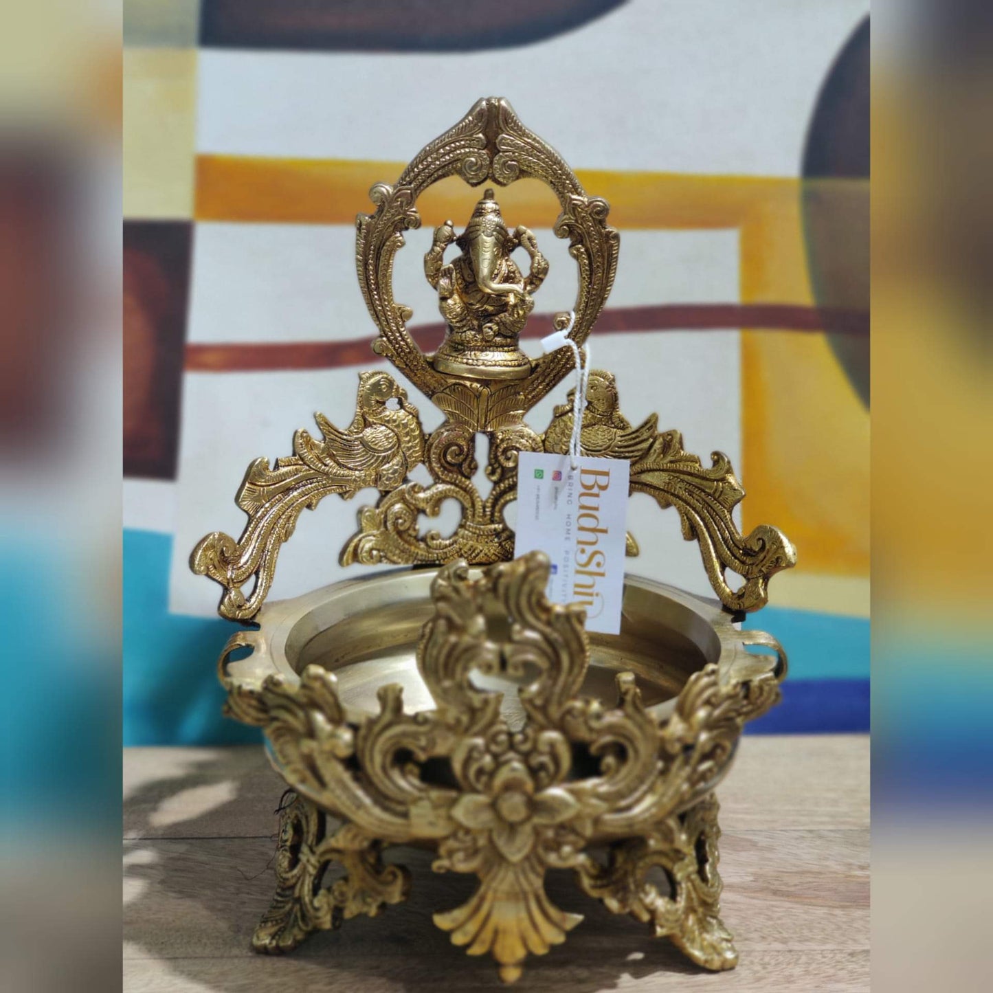 Ganesha Brass Urli - Budhshiv.com