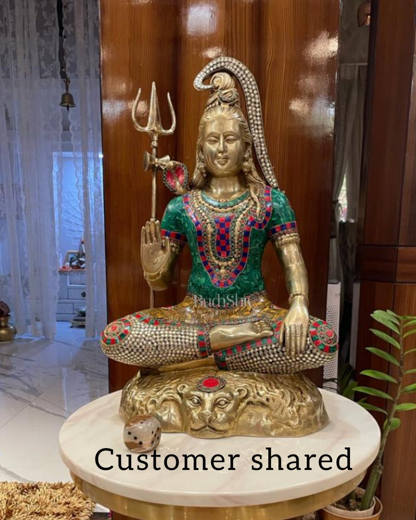 Lord Shiva Brass Idol 23 inches - Budhshiv.com