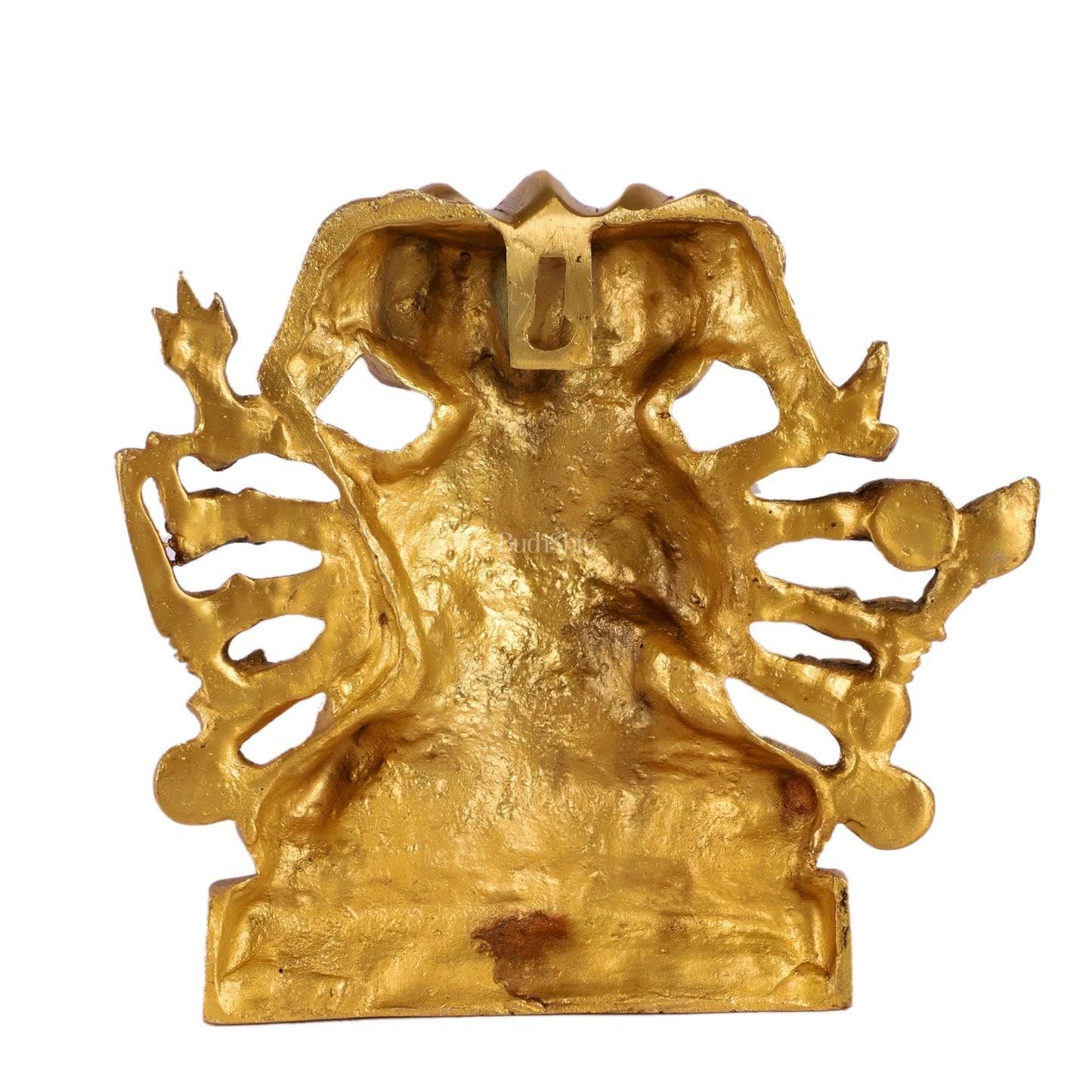 Powerful Panchmukhi Hanuman Brass Wall Hanging | Auspicious & Ward off Evil | 8" - Budhshiv.com