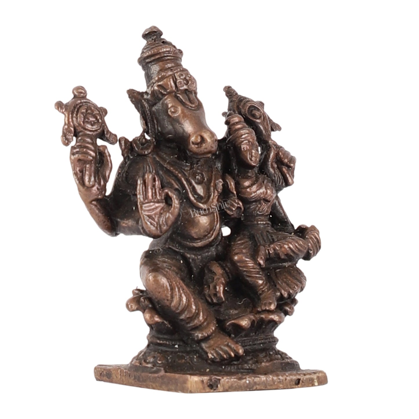 Pure Copper Varaha Lakshmi Idols - 2.5 Inch - Budhshiv.com