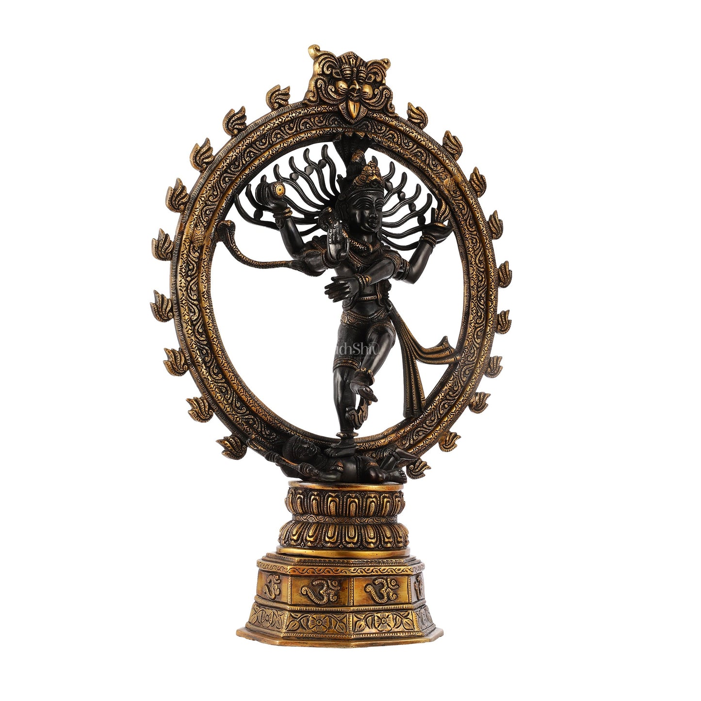 Superfine Brass Nataraja Dancing Shiva Statue - 23 inch - Budhshiv.com