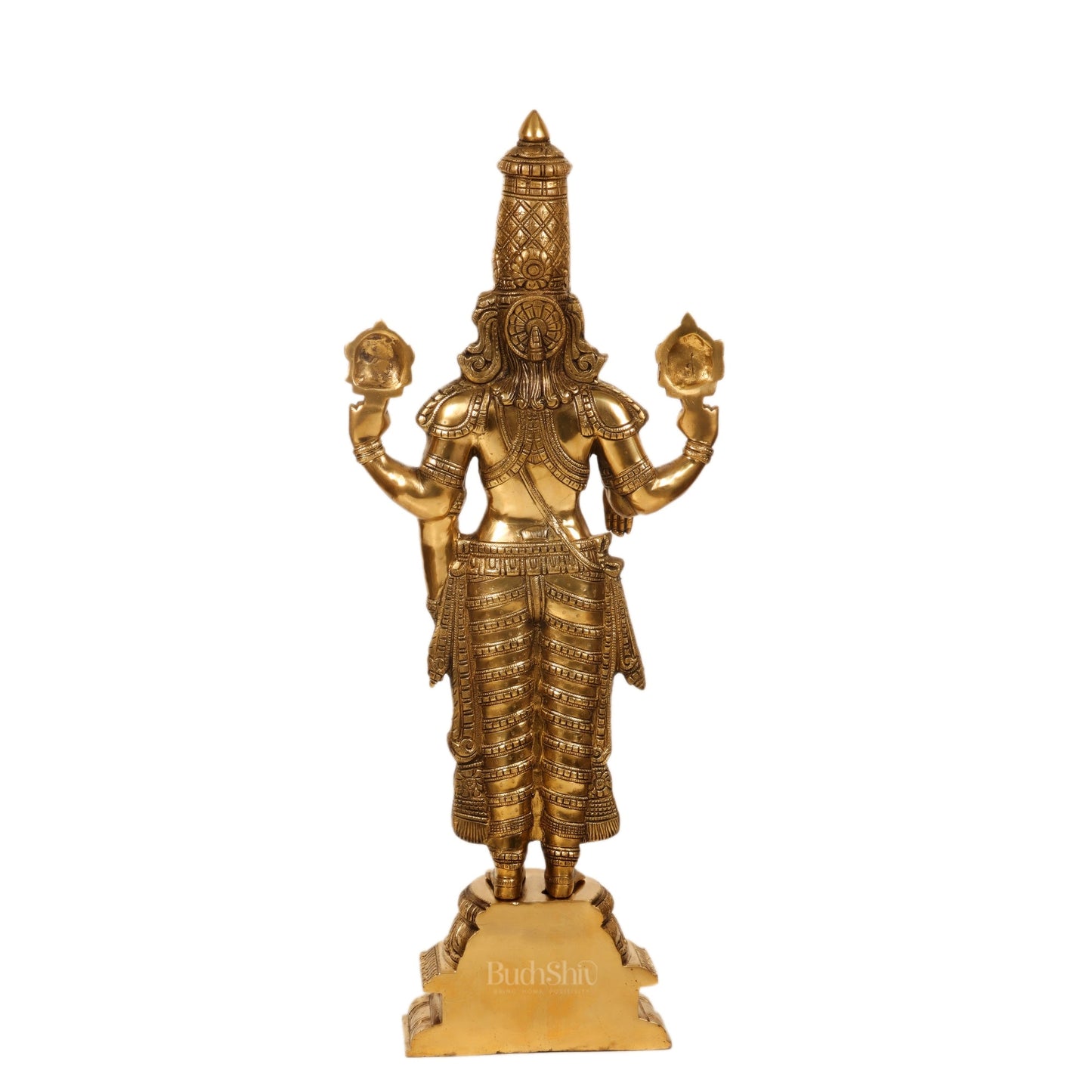 Tirupati Balaji Venkateshwar Brass Statue/Idol 33 inches - Budhshiv.com