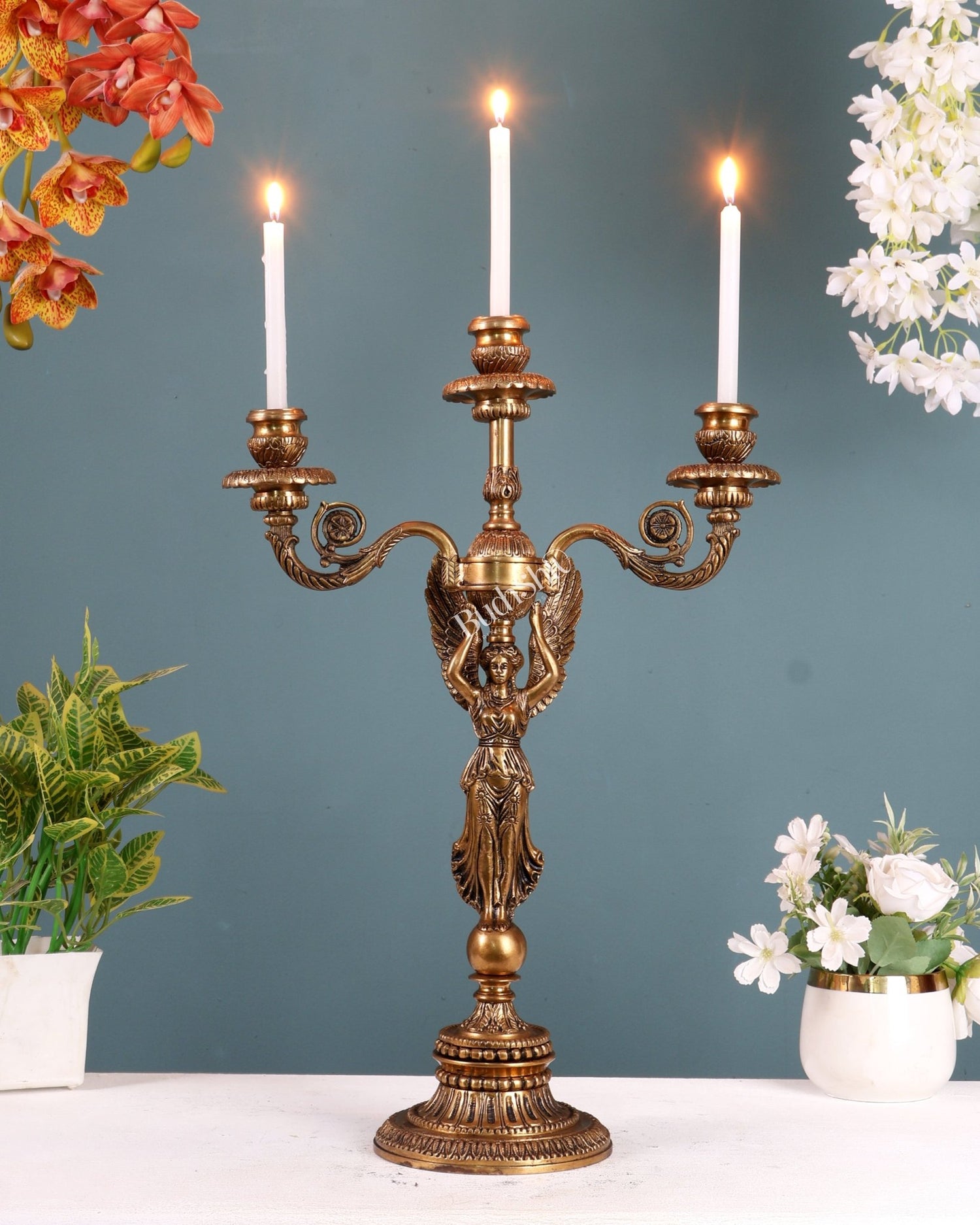 Brass Candle stands - Budhshiv.com