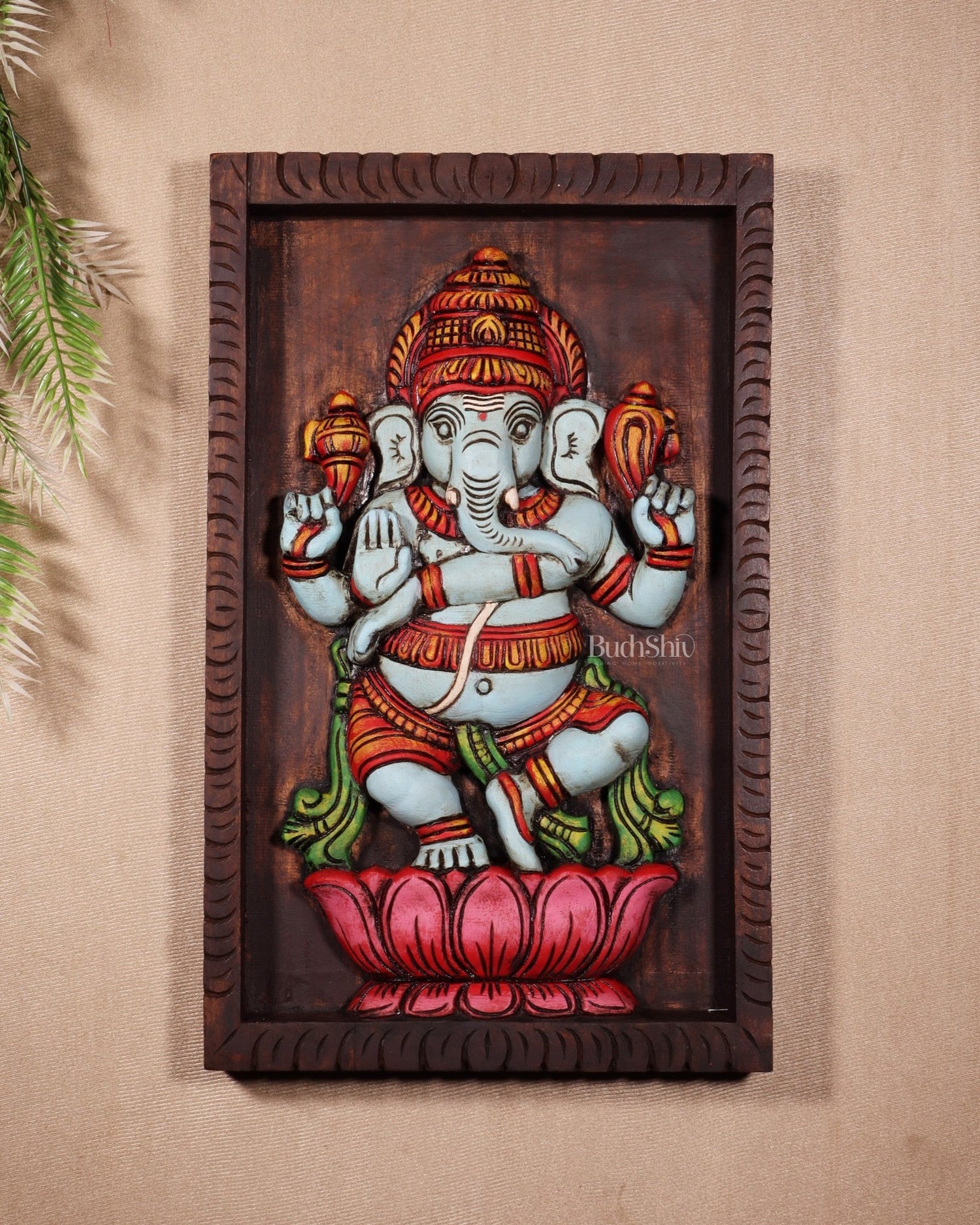 Handcrafted wooden wall hangings - brackets and panels - Budhshiv.com