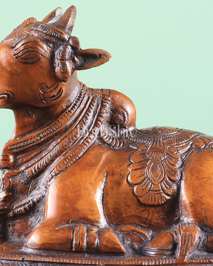 Brass Nandi Bull Idol copper tone | 5.5 inch