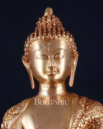 Brass Buddha aashirwad Statue 16 inch