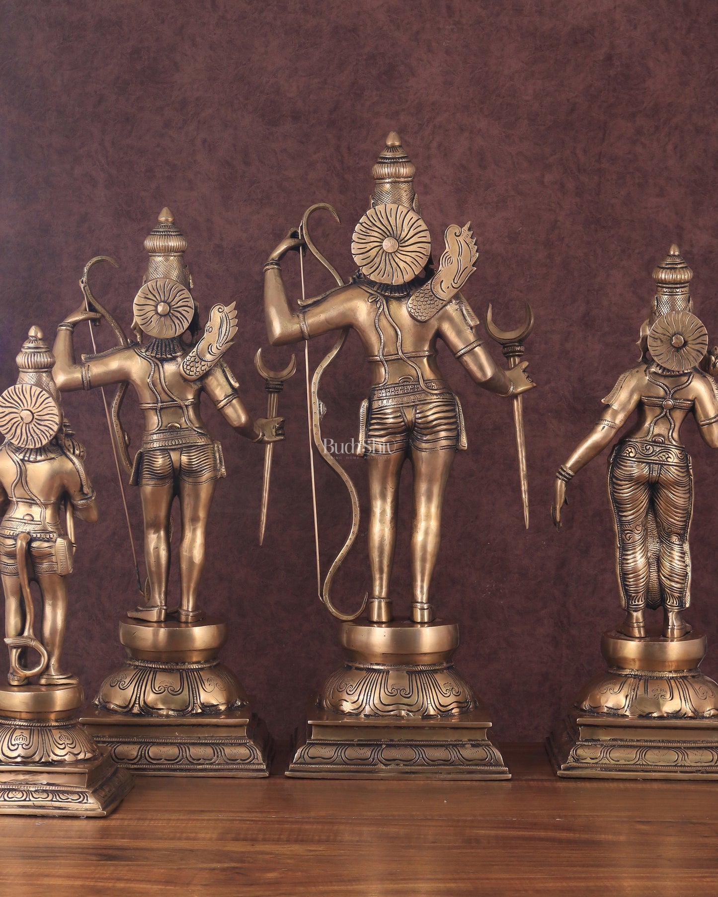 Pure Brass Large Ram Darbar Idol Set - 26"