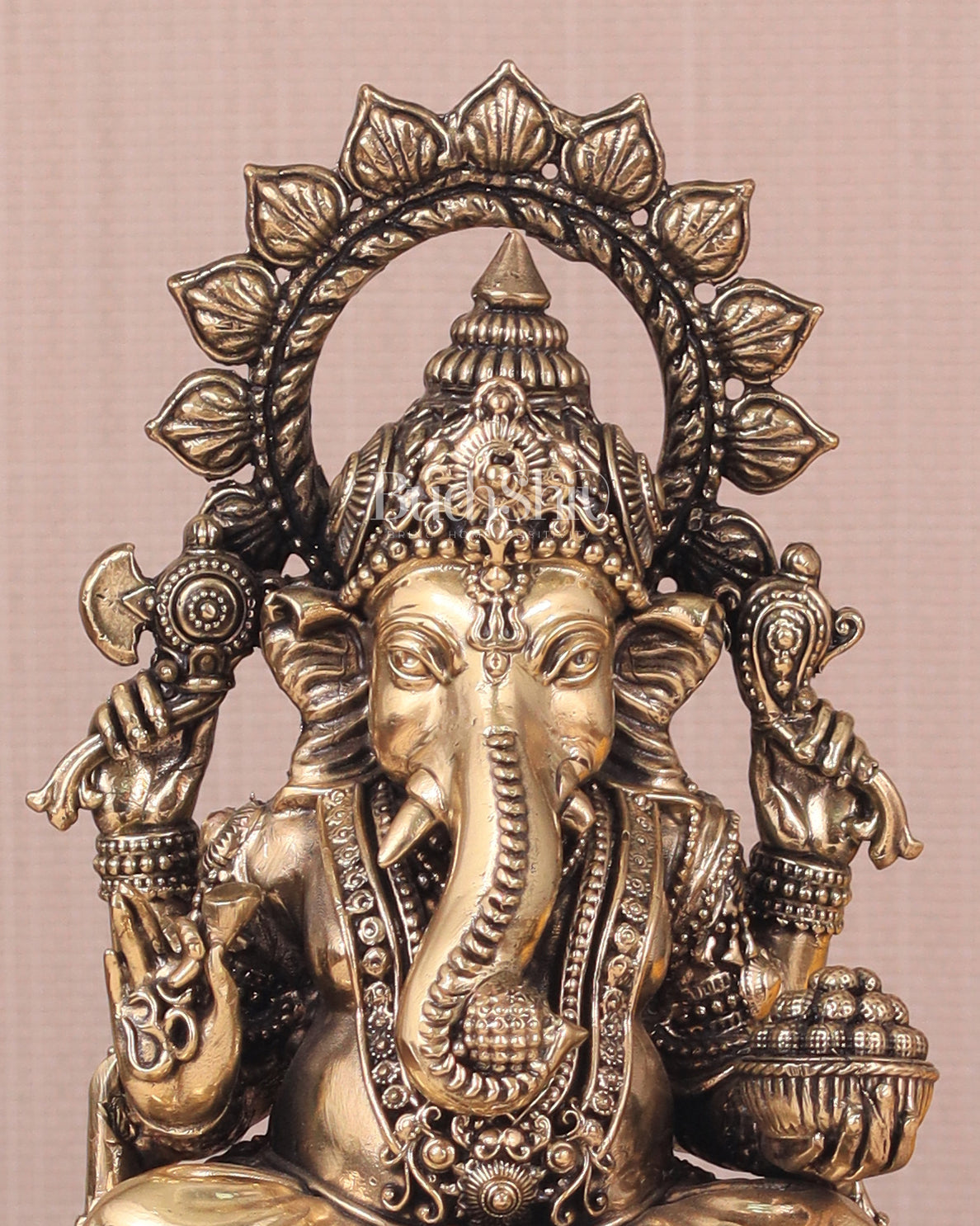 Brass Superfine Ganesh Idol - 8"