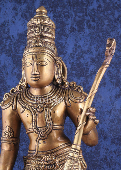 Divine Brass Lord Shri Ram Statue – 21 Inches Tall