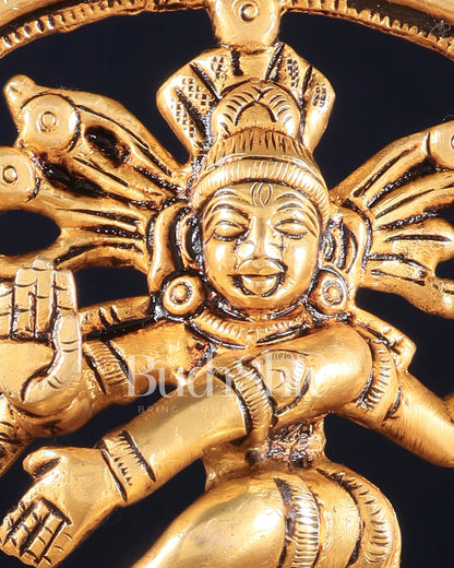 Brass Superfine Nataraja Statue – 5.5" x 4.5" x 2" | Small Yet Intricately Carved