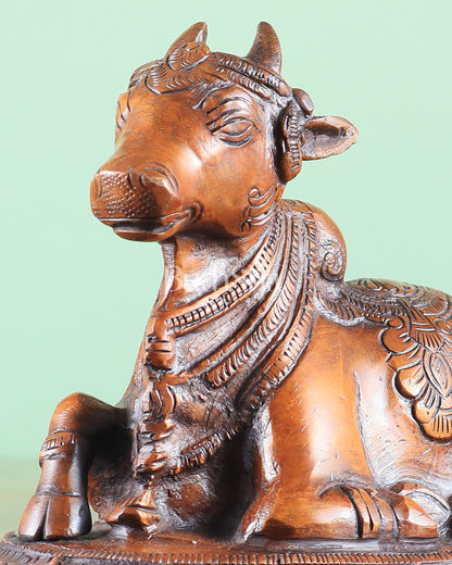 Brass Nandi Bull Idol copper tone | 5.5 inch