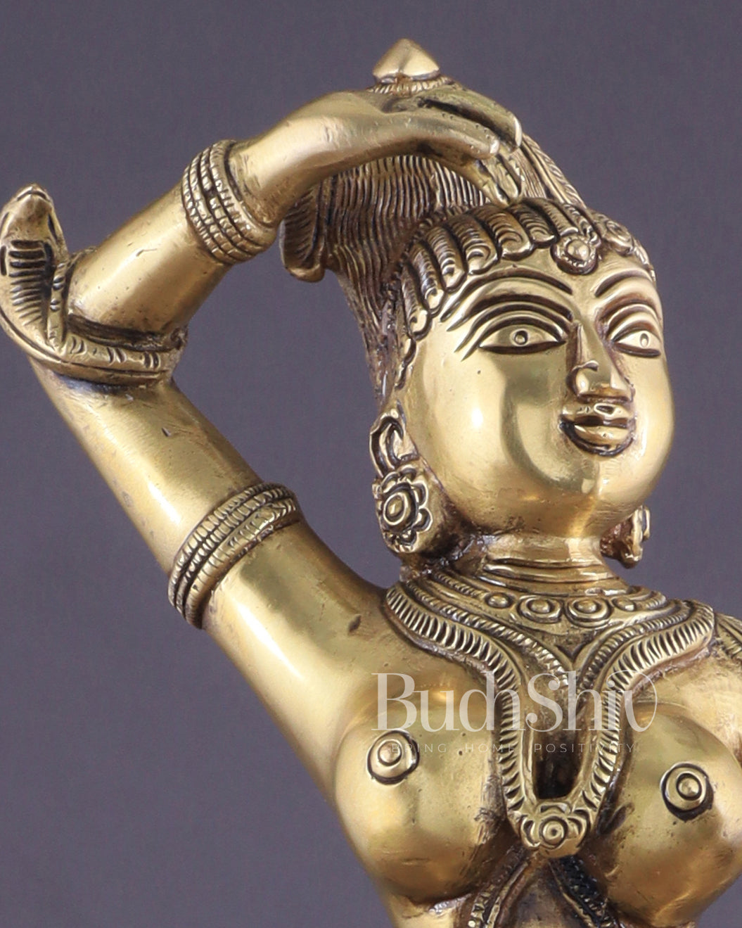 Brass Apsara Unique Sculpture – A Testament of Fertility 16"