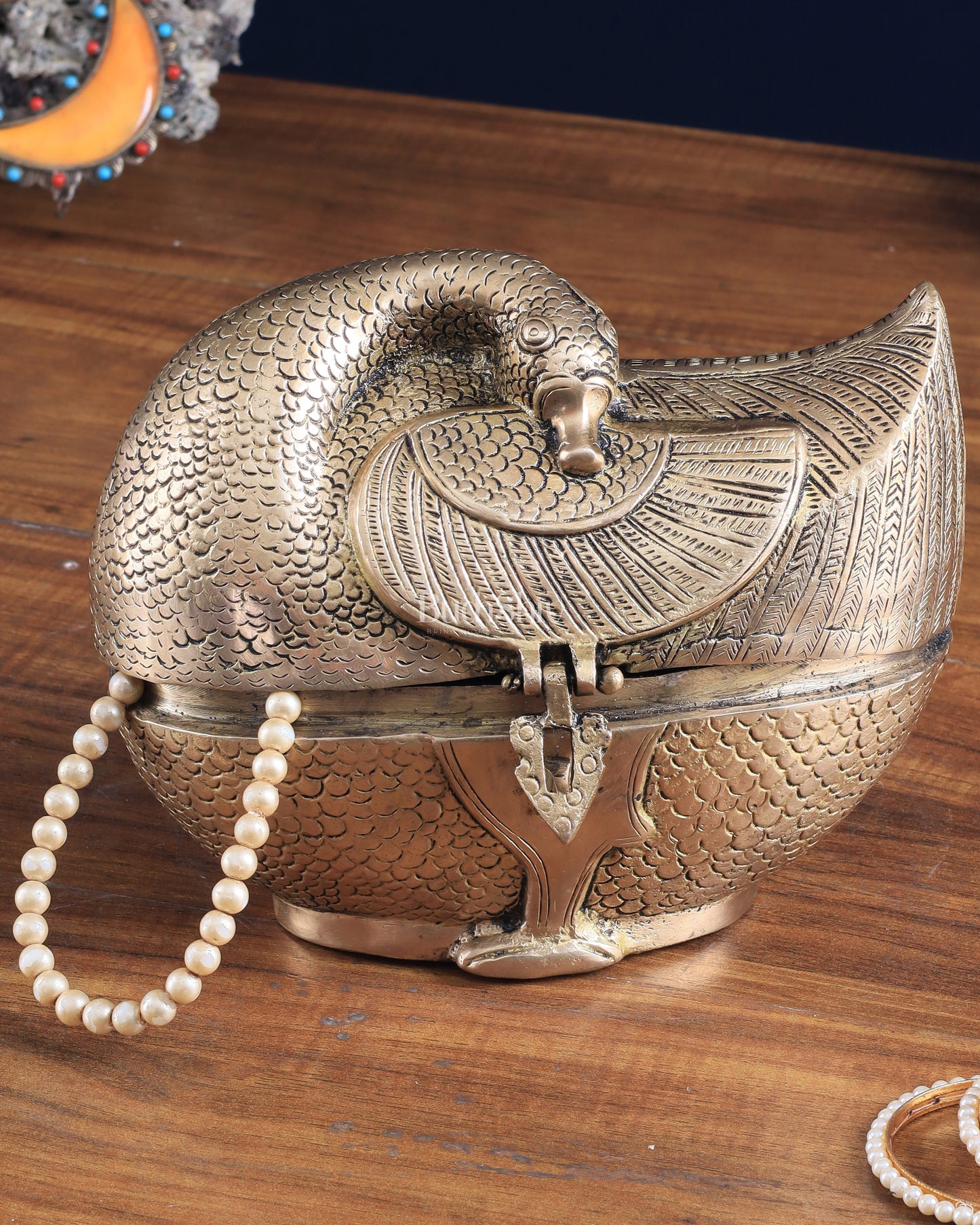 Pure Brass Unique Duck-Shaped Multipurpose Storage Box – Elegant Home Décor