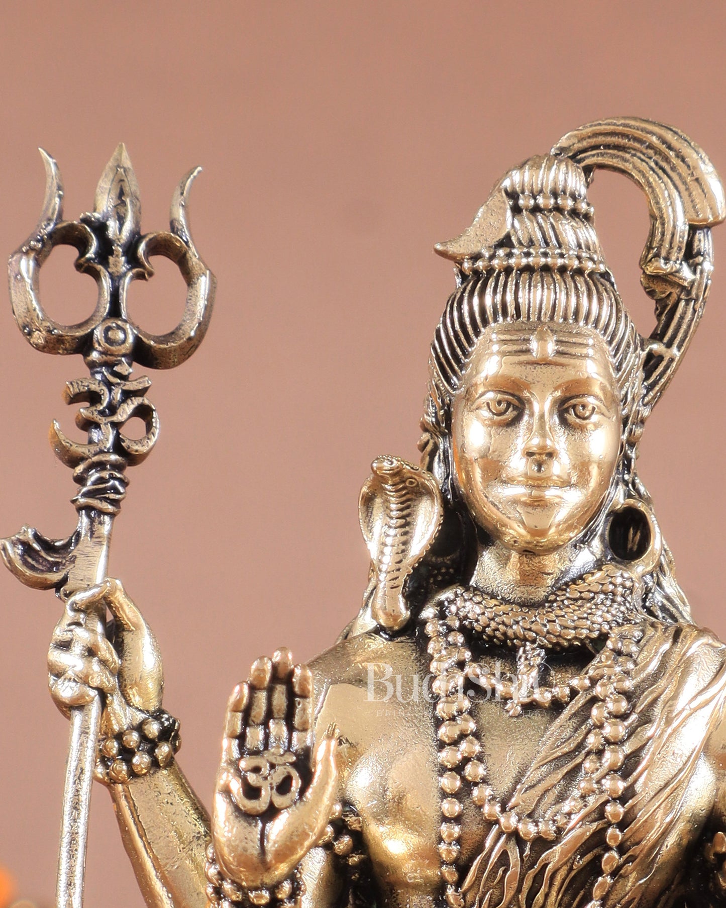 Brass Superfine Intricate Blessing Lord Shiva Idol – Crafted with Perfection