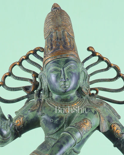 Pure Brass Vintage Dancing Shiva as Nataraja 27 inch