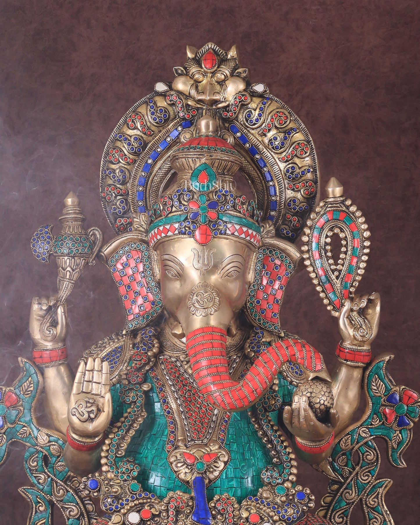 Ganesha Superfine Brass Large Sized Statue 30"