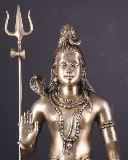 Lord Shiva Brass Idol enhanced - 20"