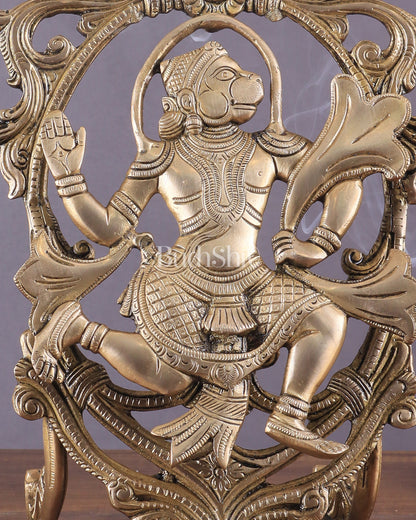 Pure Brass Lord Hanuman Table Accent 12"