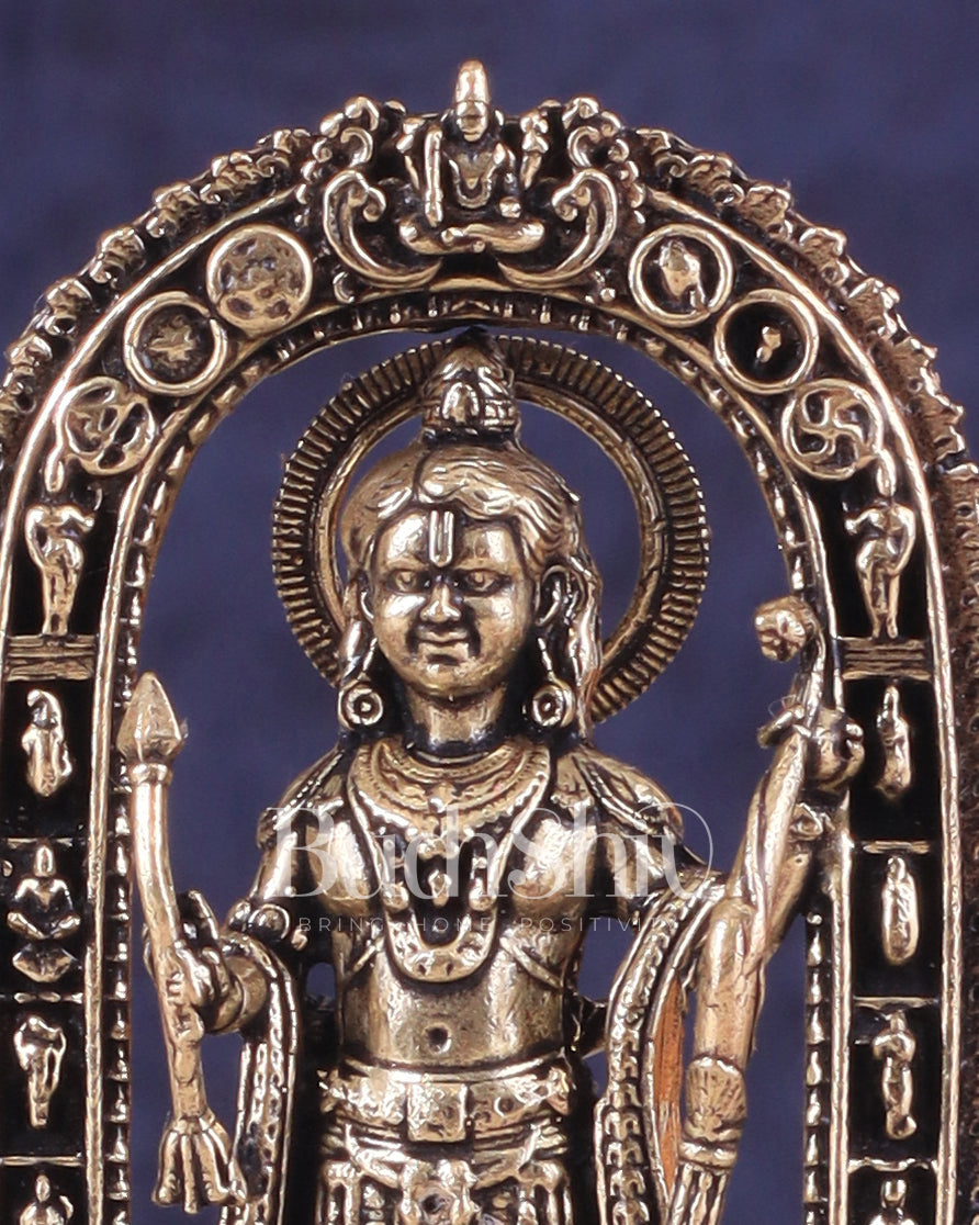 Pure Brass Intricate Ram Lalla Idol - 4" Tall