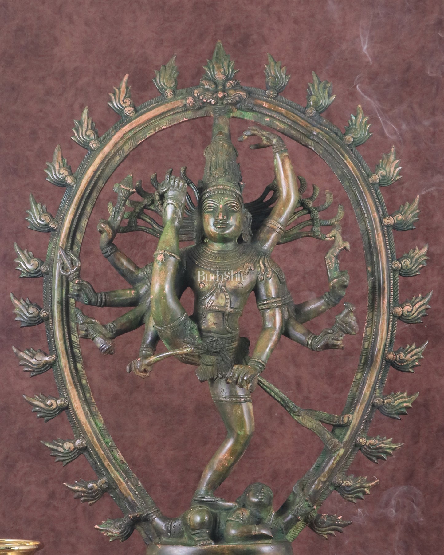 Vintage Brass Urdhava Tandava Nataraja Statue - 24.5 inch