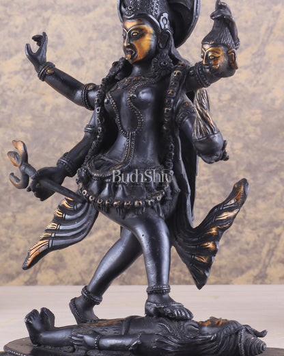 Brass Kali Ma Idol - 9.5 Inch