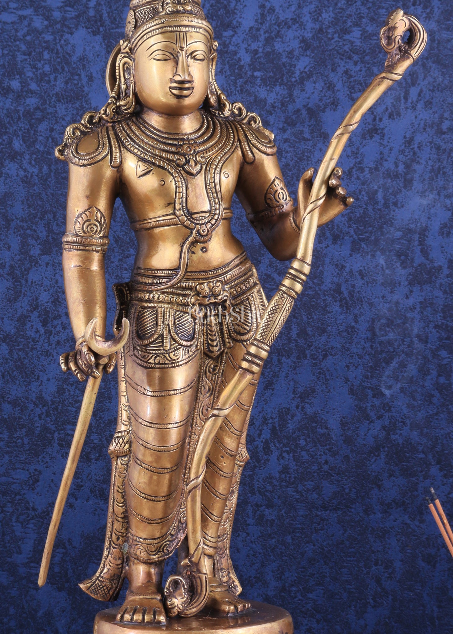 Divine Brass Lord Shri Ram Statue – 21 Inches Tall