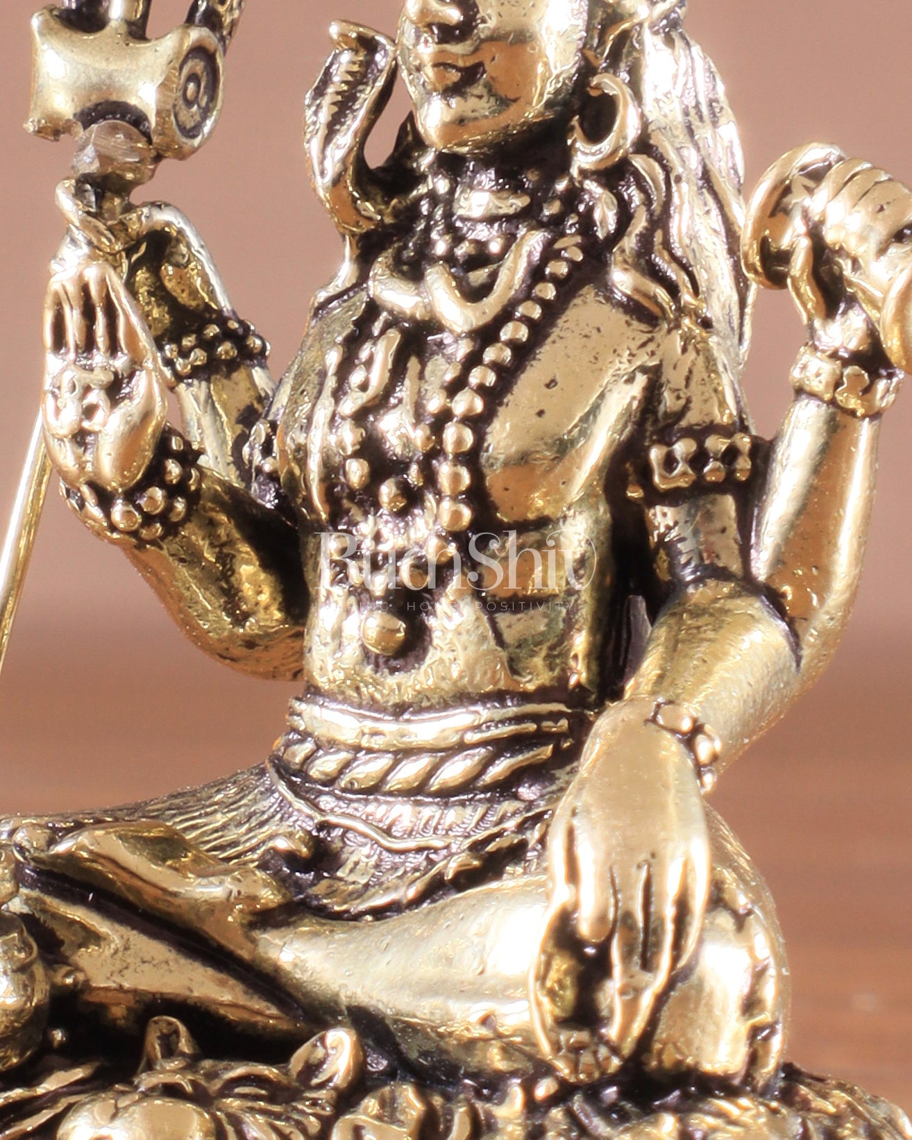 Brass superfine Lord Shiva idol 2 inch