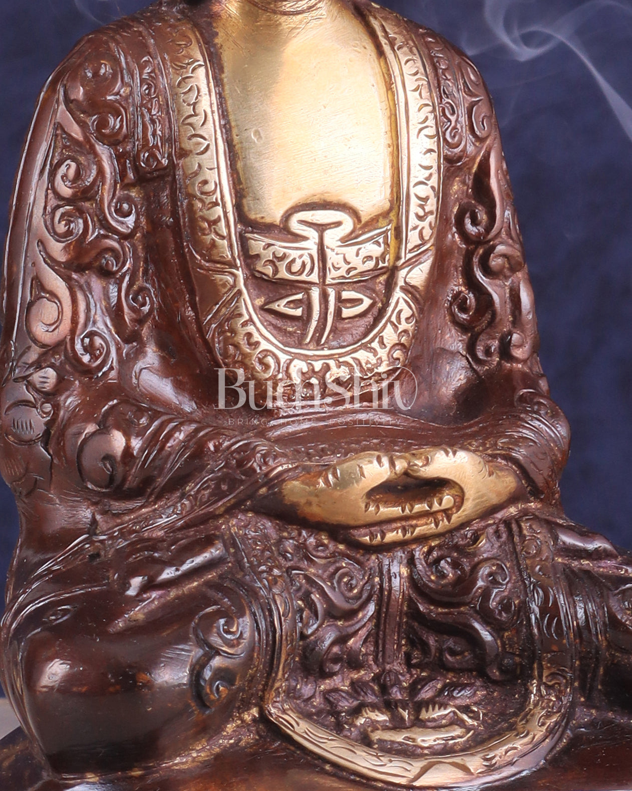 Unique Buddha in Deep Meditation Brass Statue | Premium Craftsmanship