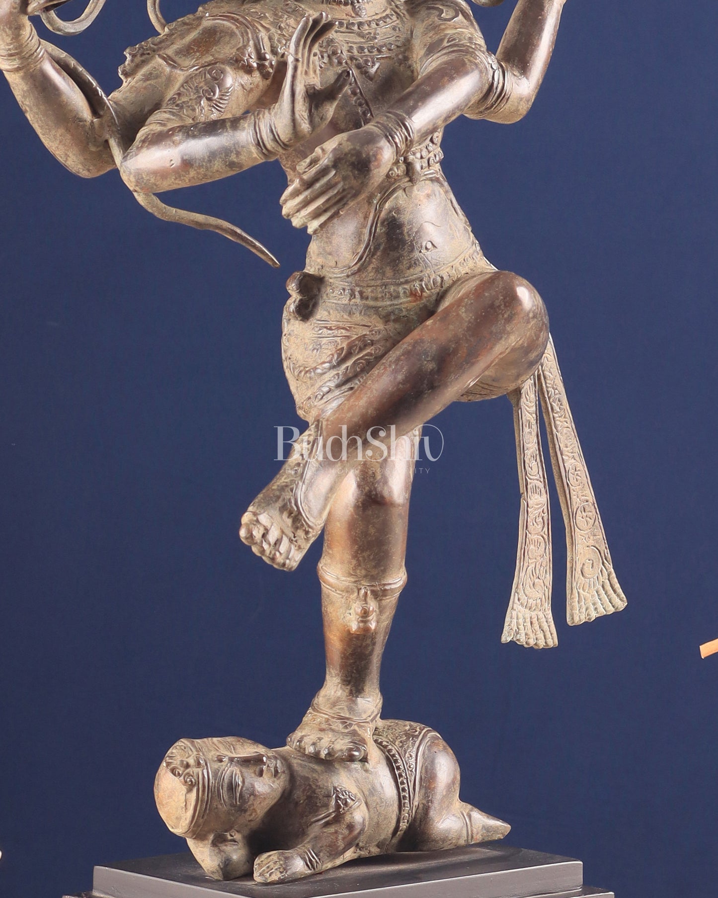 Dancing Shiva as Nataraja – Indonesian Bronze 22" Handcrafted Vintage Sculpture