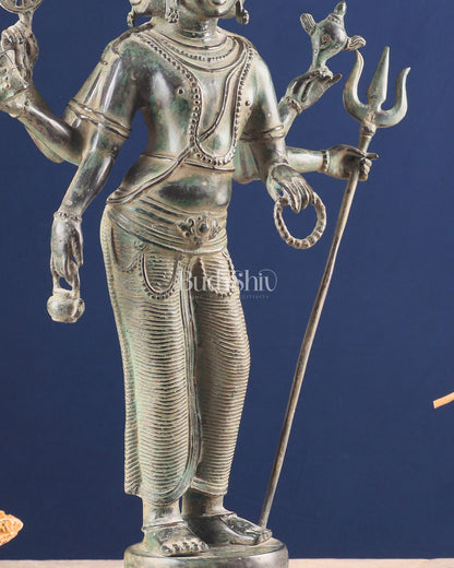 Bronze Standing Lord Brahma Statue | Indonesian Lost Wax Casting 21.5"