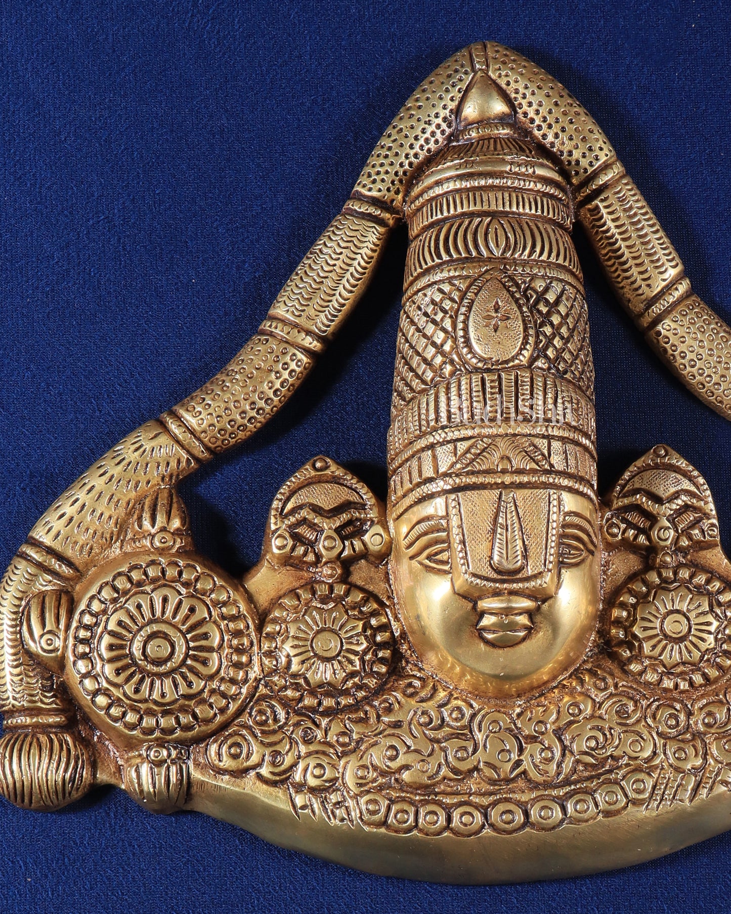 Pure Brass Lord Venkateshwara Tirupati Balaji face Wall Hanging 10 inch