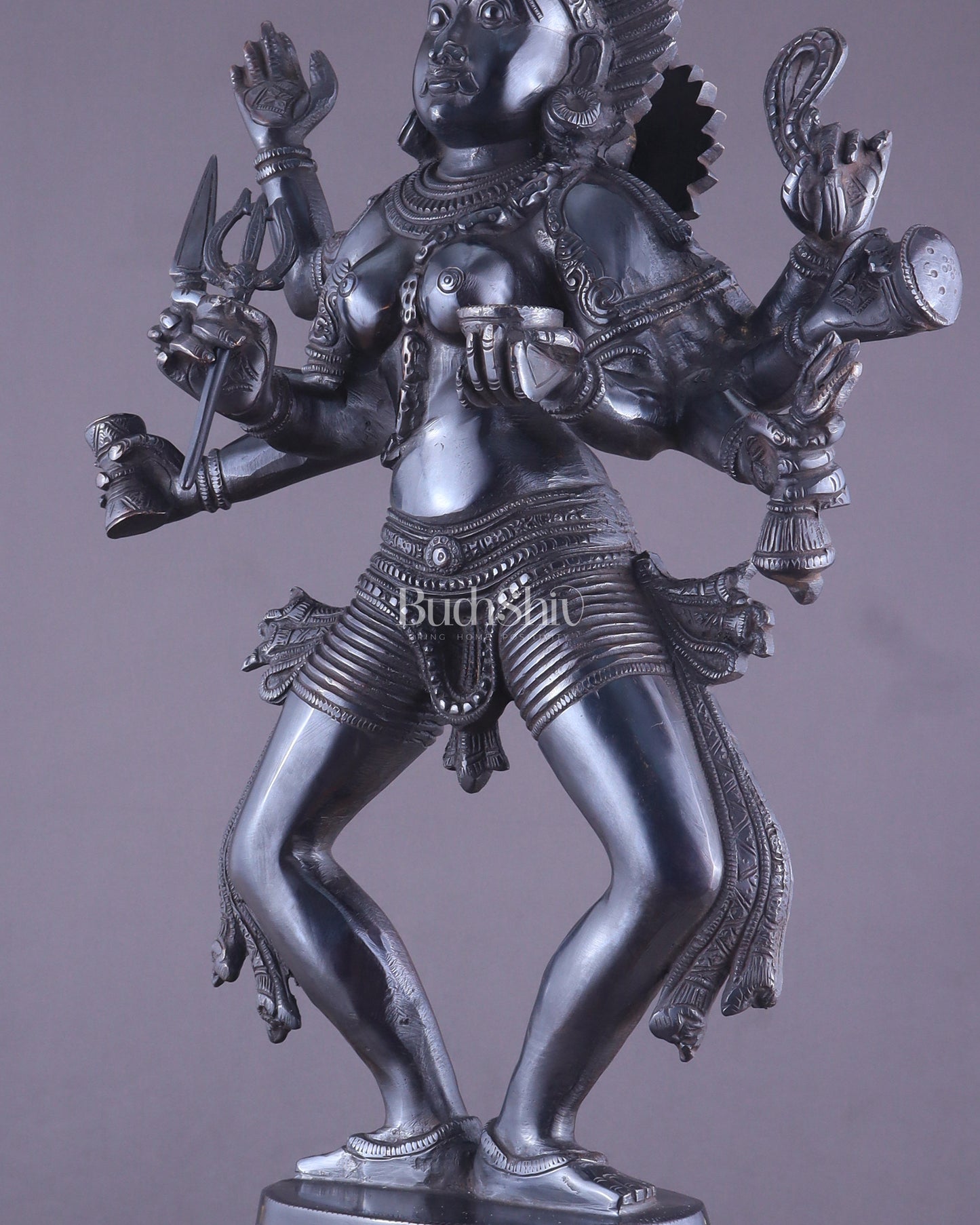 Brass Superfine Goddess Kali as Bhairavi statue 24"