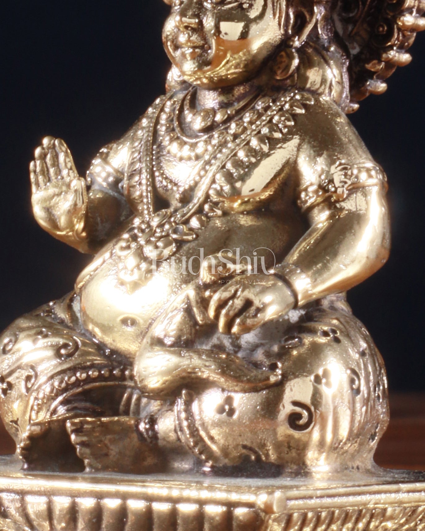 Brass Superfine Intricate Lord Kubera Idol