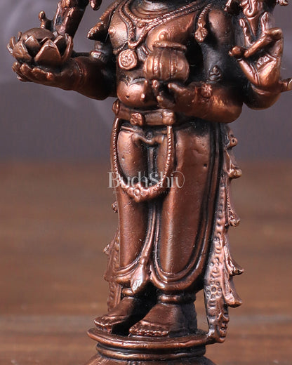 Pure Copper Dhanvantari Idol – 4"