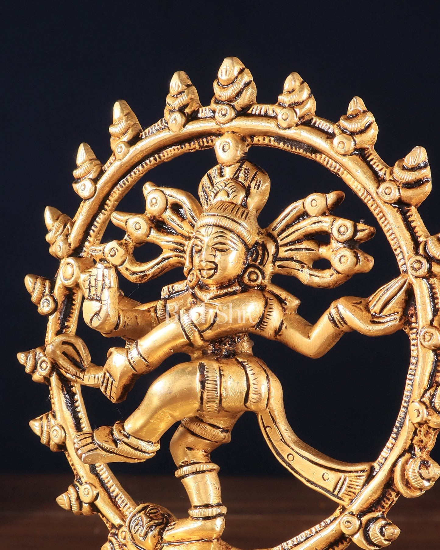 Brass Superfine Nataraja Statue – 5.5" x 4.5" x 2" | Small Yet Intricately Carved