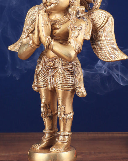 Brass Standing Garuda Idol 12 inch