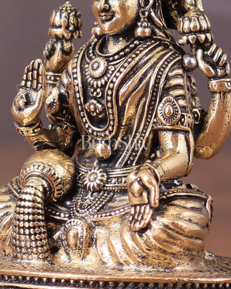 Pure Brass superfine Lakshmi Idol 3"