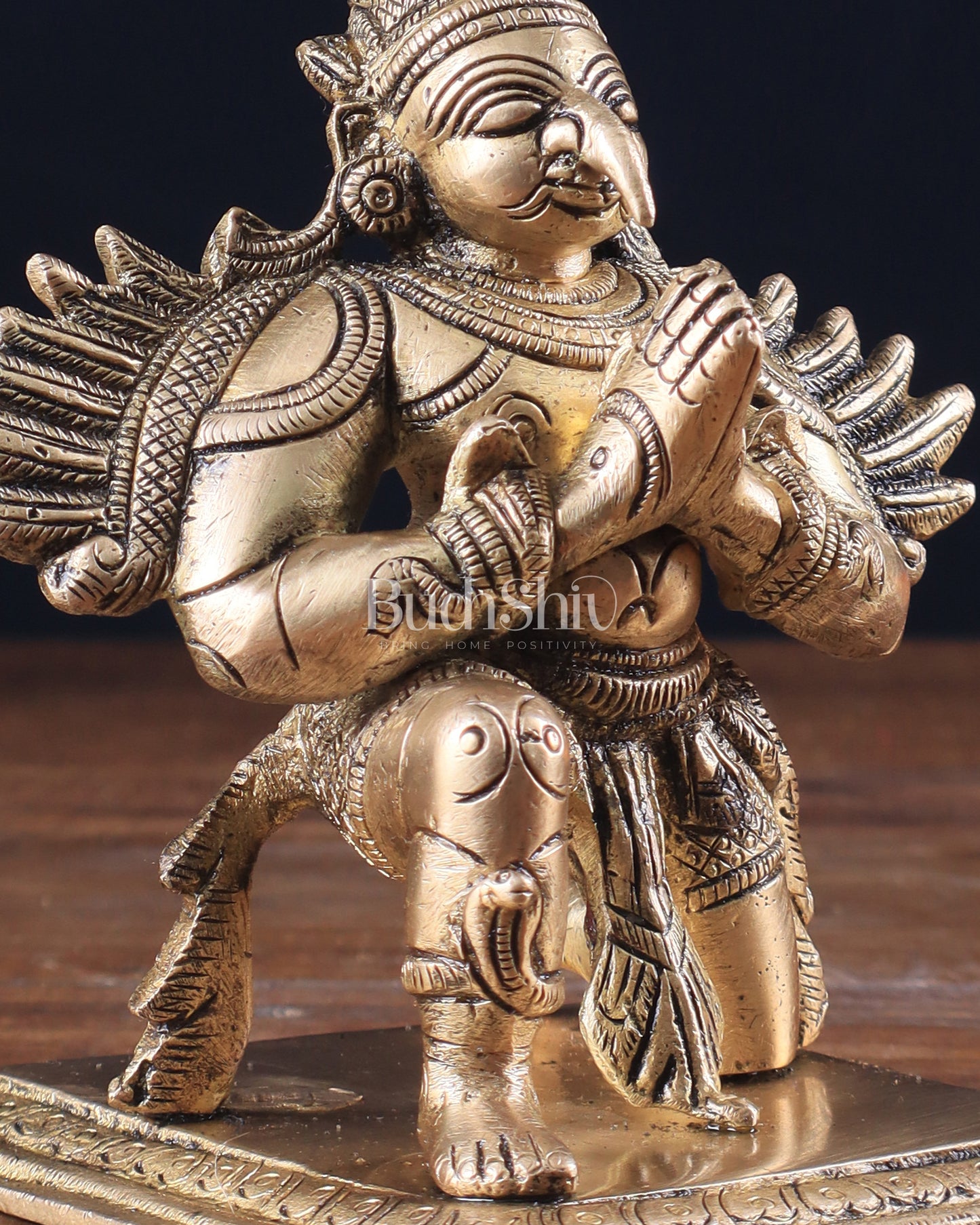 Brass Garuda Statue 5"