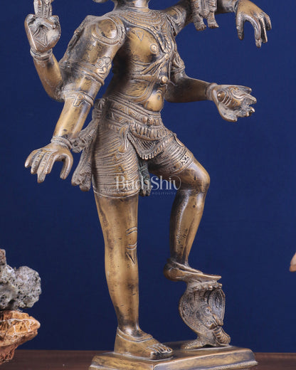 Varaha with Bhooma Devi Varaha Lakshmi Brass Statue 17 inch Gold vintage