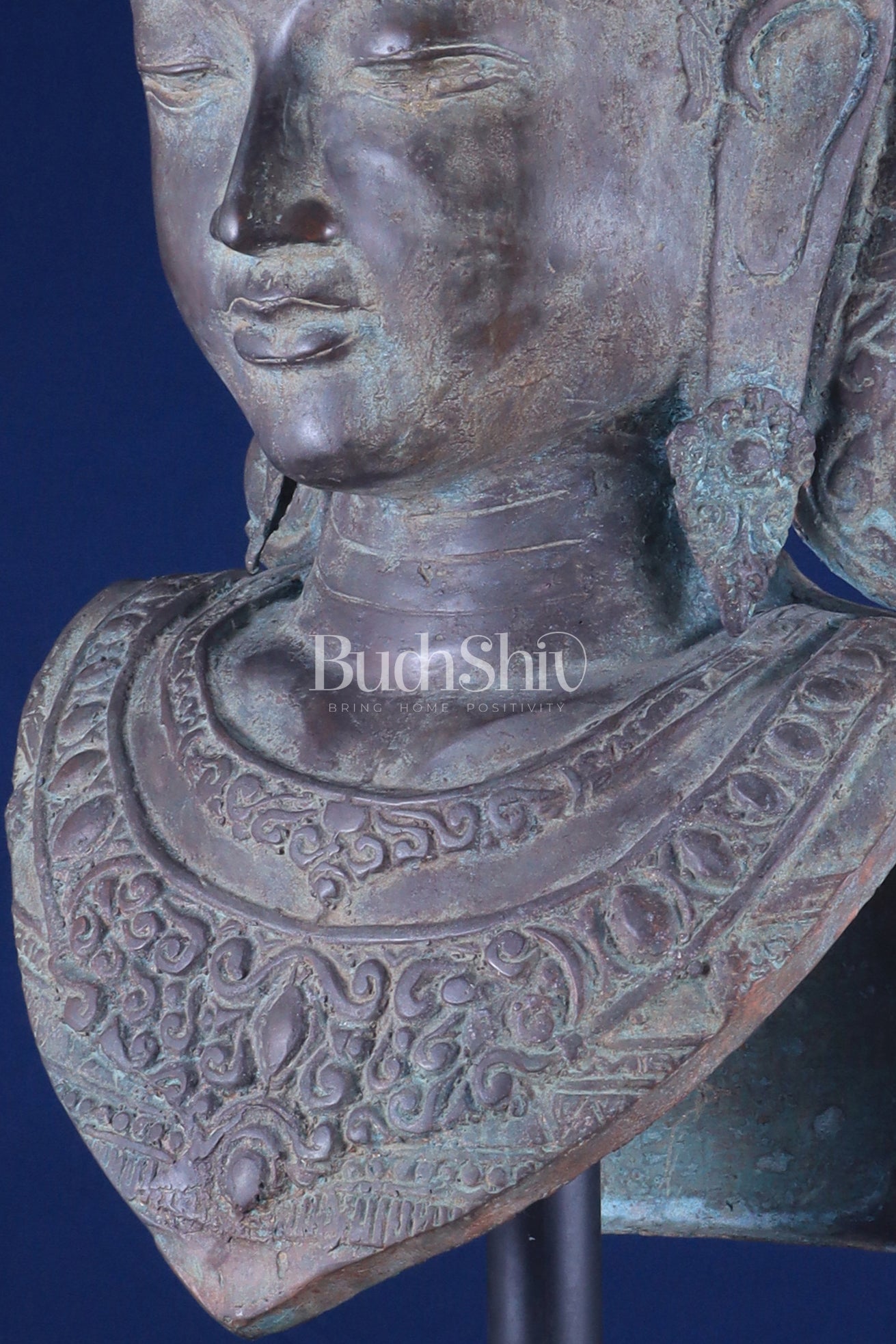 Balinese Bronze Large Shiva Face Head Bust – Lost Wax Method 32"