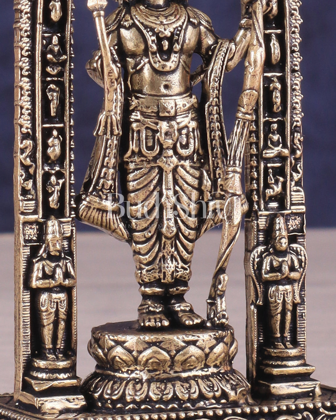 Pure Brass Intricate Ram Lalla Idol - 4" Tall