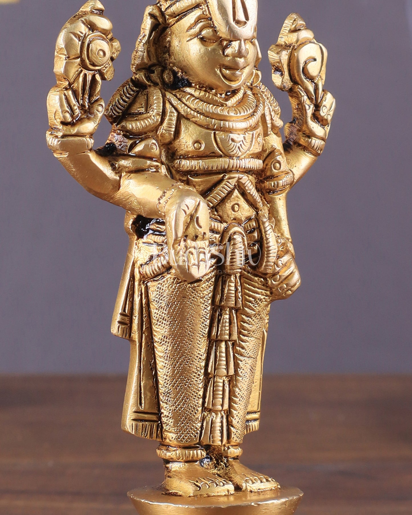 Superfine Brass Tirupati Balaji Idol (Small) 5.5"