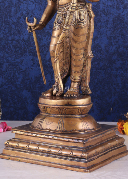 Divine Brass Lord Shri Ram Statue – 21 Inches Tall